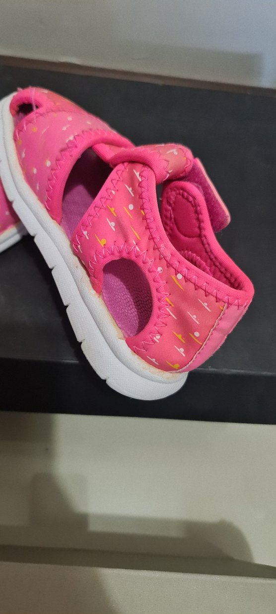 Renkli Bağlama Desenli Kız Çocuk Sandalet - Görsel 4