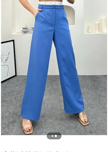 bel detay atlas pantolon - Görsel 2