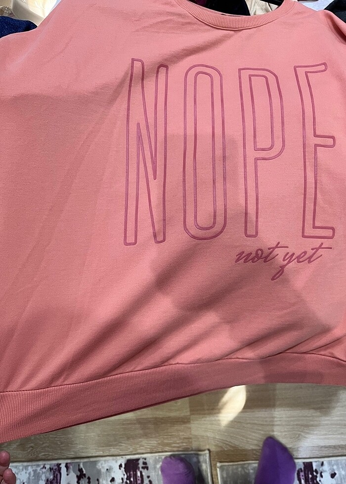 LCW somon pembe renk sweatshirt - Görsel 4
