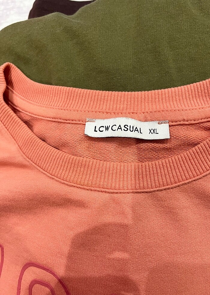 LCW somon pembe renk sweatshirt - Görsel 3