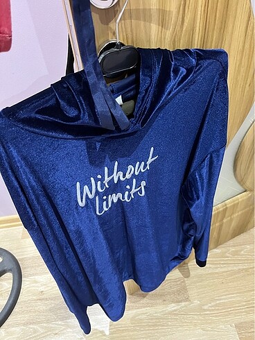 xxl Beden DeFacto kadife yumuş yumuş kapüşonlu sweatshirt