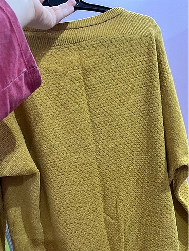 LCW hardal sarısı dokulu kazak - Görsel 2