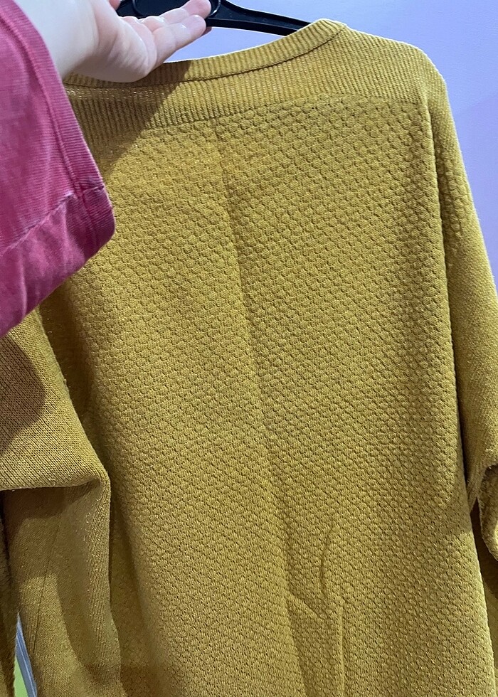 LCW hardal sarısı dokulu kazak - Görsel 2