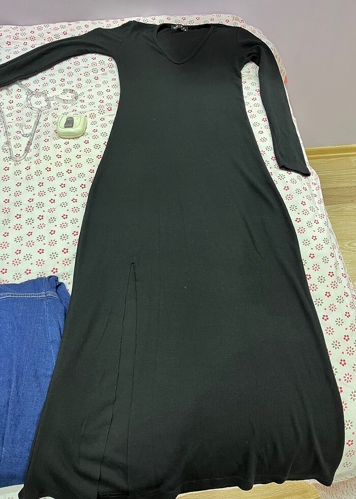 Uzun triko elbise - Görsel 2