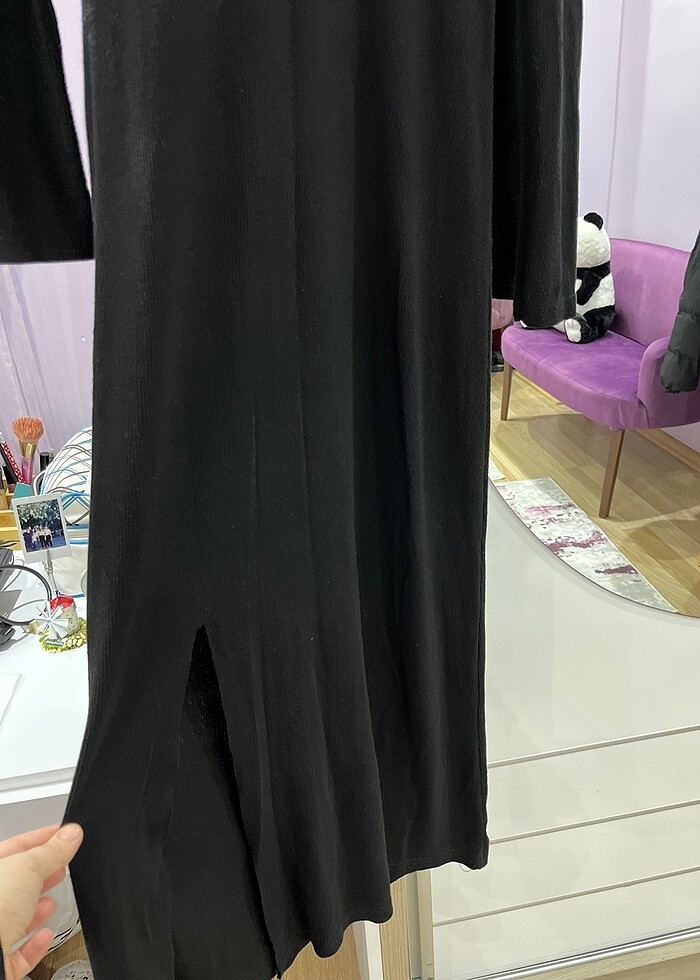 Uzun triko elbise - Görsel 5