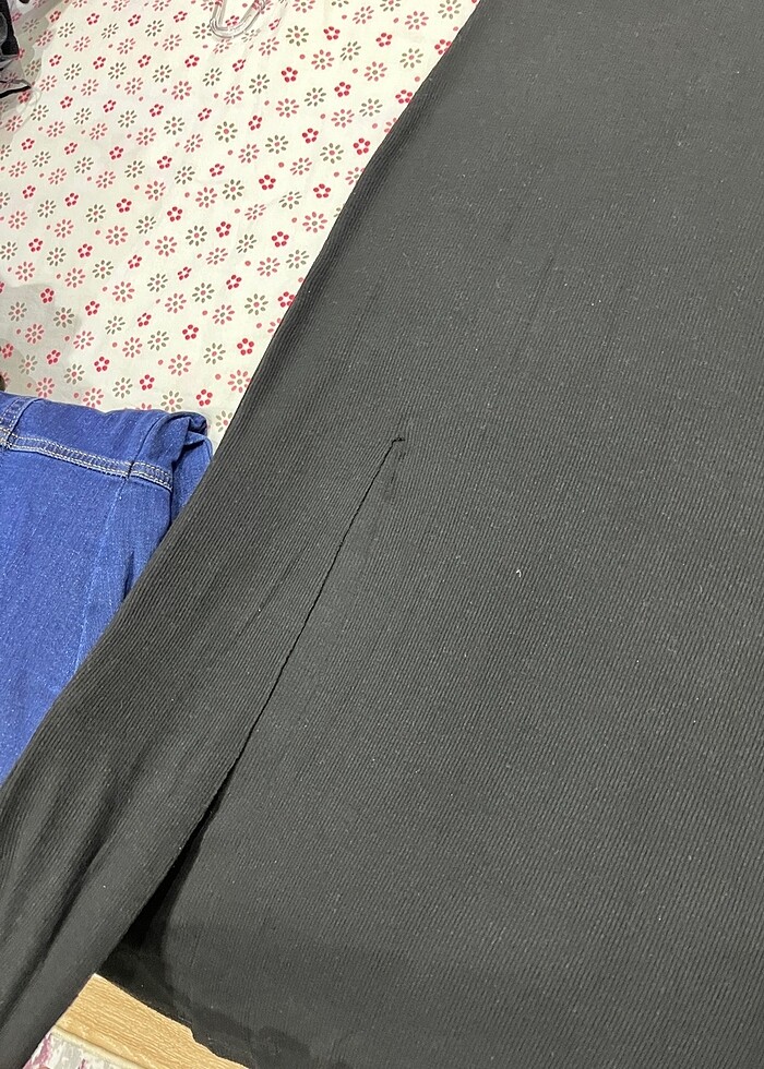 Uzun triko elbise - Görsel 4