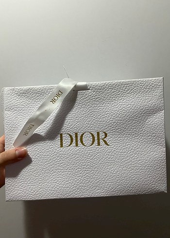 Beyaz Dior Kadın Clutch Çanta