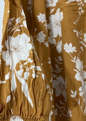 Uzun Kollu, Çiçek Desenli tesettür takım - Görsel 3