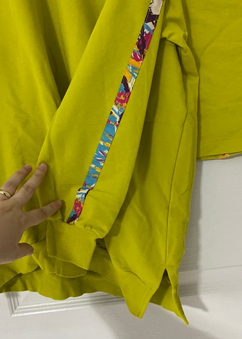 Sarı Fermuarlı Kadın Eşofman Takımı - Görsel 3