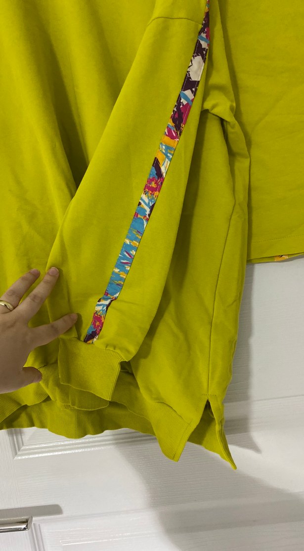 Sarı Fermuarlı Kadın Eşofman Takımı - Görsel 3