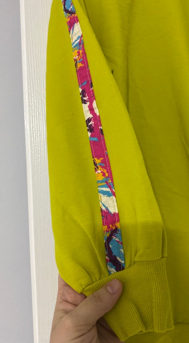 Sarı Fermuarlı Kadın Eşofman Takımı - Görsel 2