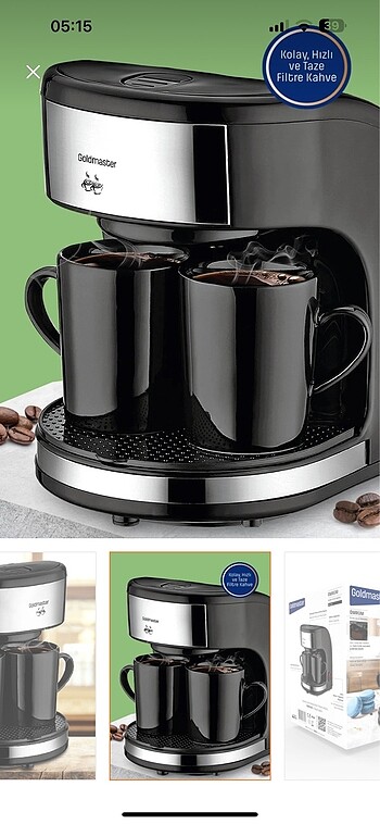 Goldmaster filtre kahve makinesi