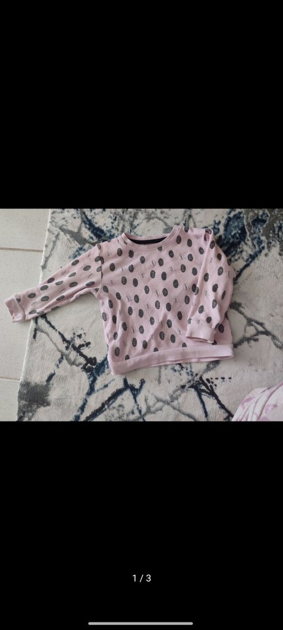 Uzun Kollu Pembe Kız Pijaması Düğmeli - Görsel 2