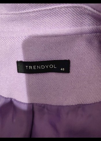 Trendyol & Milla Düğmeli Mor Kadın Blazer Ceket