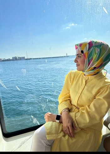 Sarı Bağcıklı Uzun Kollu Bohem Tunik