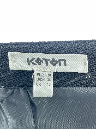 38 Beden siyah Renk Koton Midi Etek %70 İndirimli.