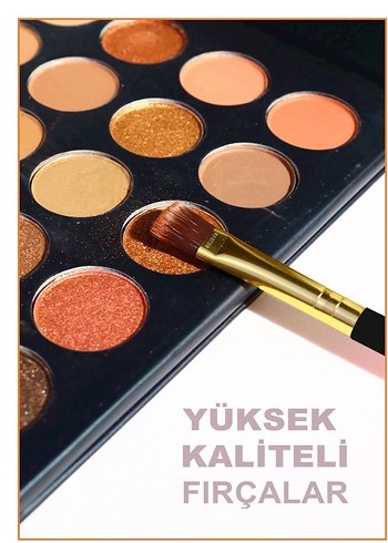 Altın Saplı Makyaj Fırça Seti - Görsel 5