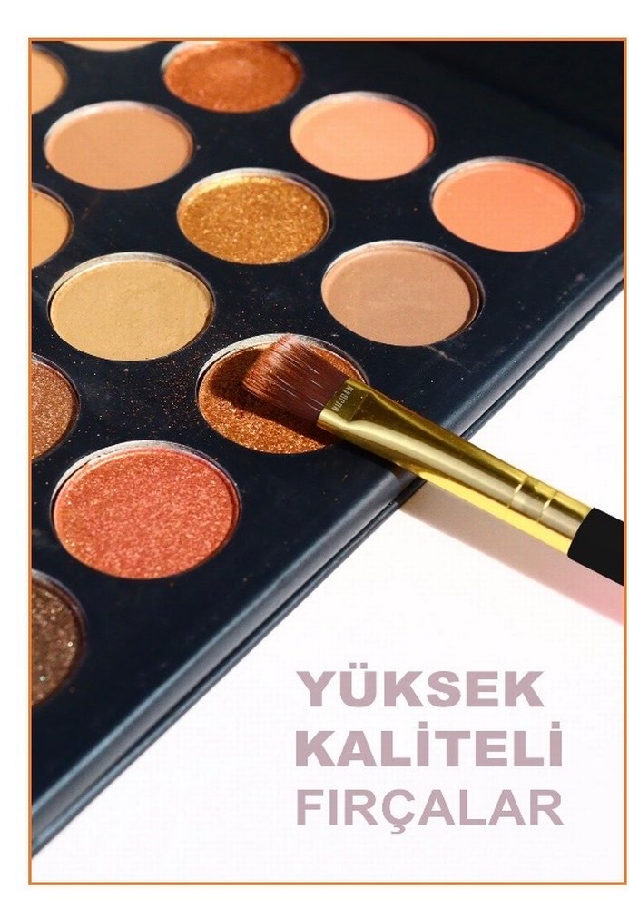 Altın Saplı Makyaj Fırça Seti - Görsel 5