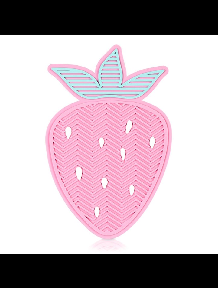 Eklips Çilek Makyaj Fırçası Temizleme Pedi - Görsel 2