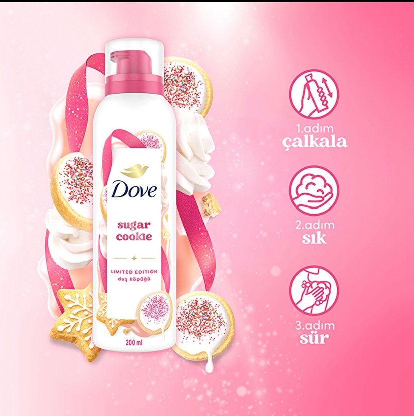 Dove Sugar Cookie Sınırlı Üretim Kadın Deodorant 200 ml - Görsel 3