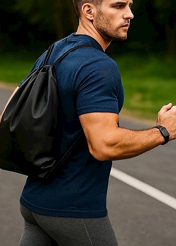 Siyah Spor Çantası - Görsel 5