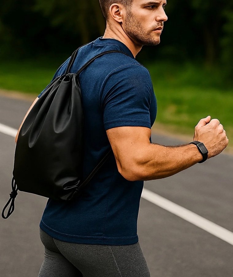 Siyah Spor Çantası - Görsel 5