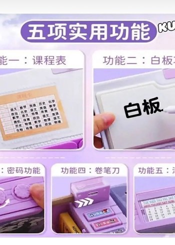 Pastel Mor Çocuk Okul Çantası - Görsel 4