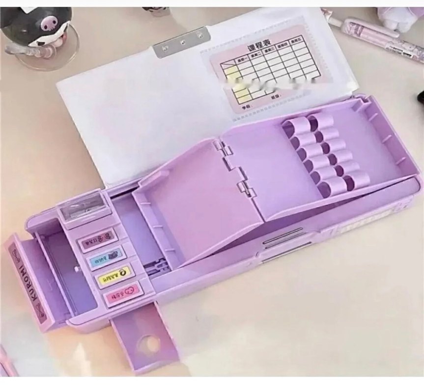 Pastel Mor Çocuk Okul Çantası - Görsel 3