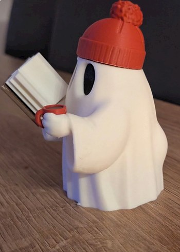 Turuncu Bereli Beyaz Hayalet Biblo - Görsel 2