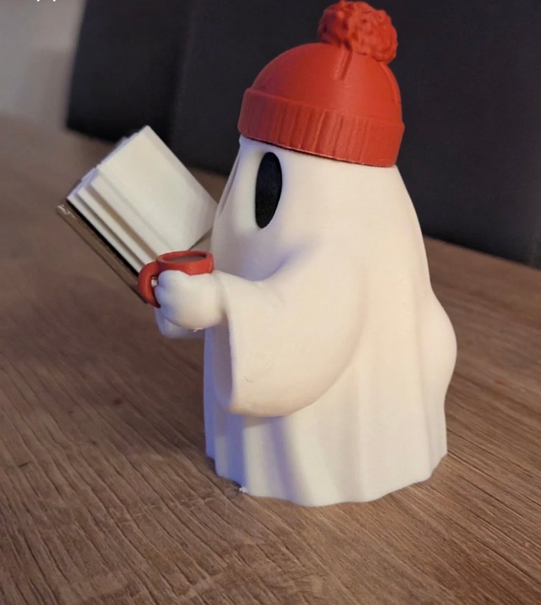 Turuncu Bereli Beyaz Hayalet Biblo - Görsel 2