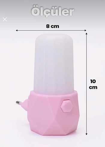 Pembe Çok Amaçlı Gece Lambası - Görsel 2