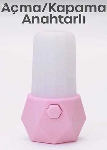 Pembe Çok Amaçlı Gece Lambası - Görsel 7