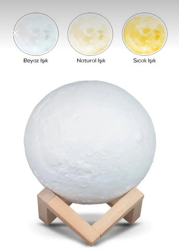 Ay Deseni Gece Lambası ve Hava Nemlendirici - Görsel 5