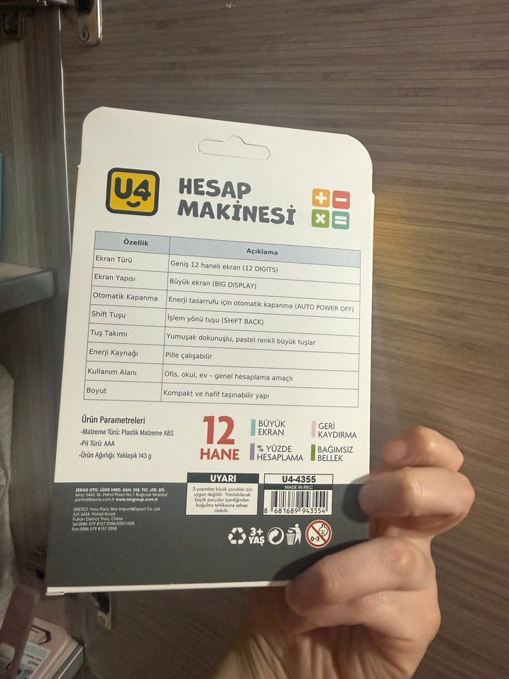 Renkli Eğitici Hesap Makinesi - Görsel 2