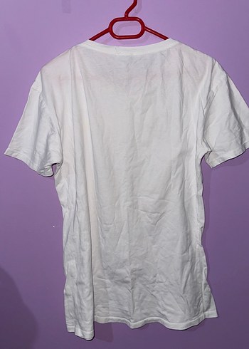 Kız Çocuk Payetli Ayıcık Baskılı Beyaz Tişört - Görsel 2