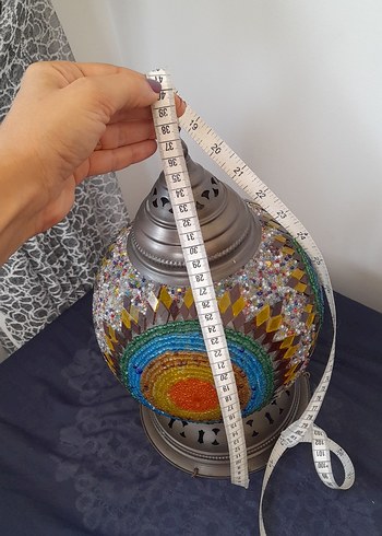 Beden çeşitli Renk Renkli Mozaik Desenli Sarkıt Lamba