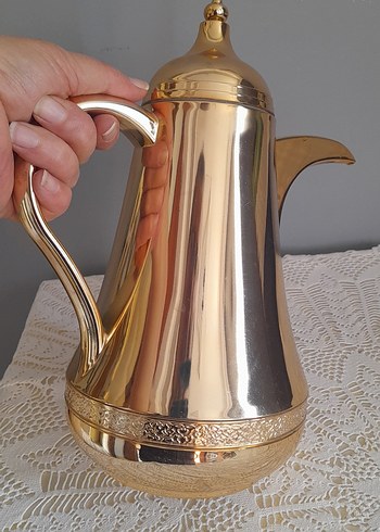 Altın Renkli Çaydanlık,yada termos(mikadır) - Görsel 3
