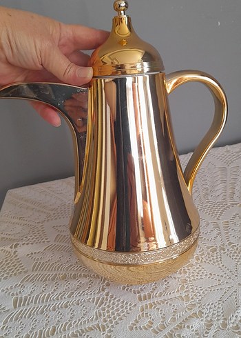 Altın Renkli Çaydanlık,yada termos(mikadır) - Görsel 7