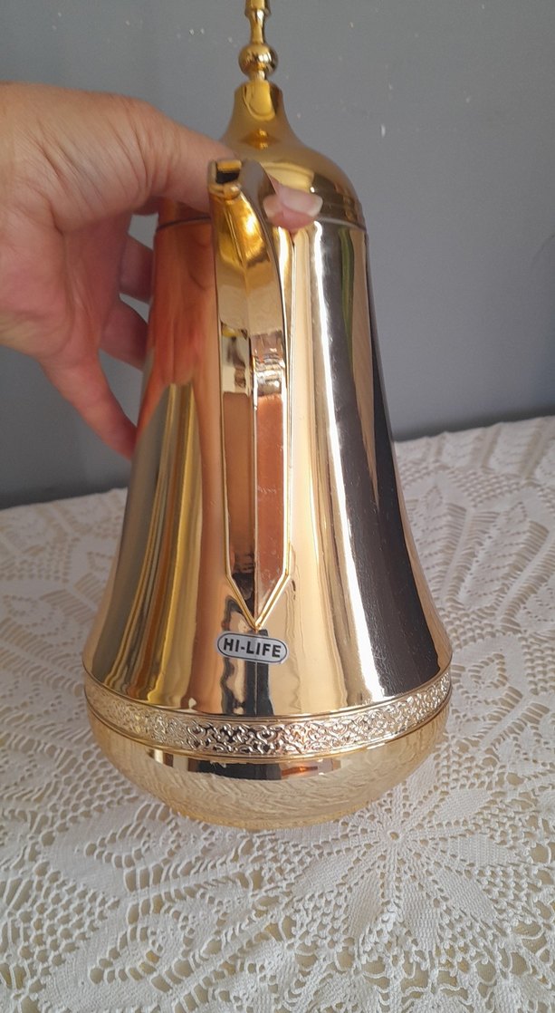 Altın Renkli Çaydanlık,yada termos(mikadır) - Görsel 5