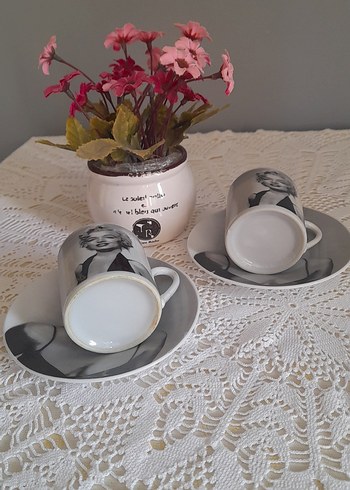 Vintage Marilyn monroe Türk kahvesi fincanı(2li) - Görsel 3