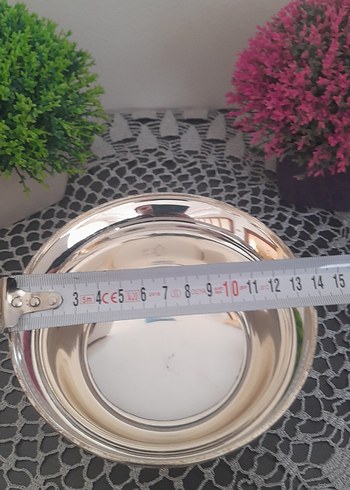 İşlemeli kapaklı gümüş şekerlik - Görsel 5