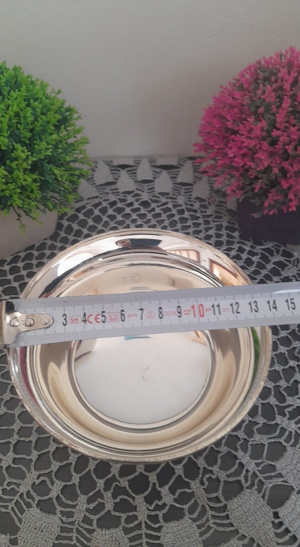 İşlemeli kapaklı gümüş şekerlik - Görsel 5