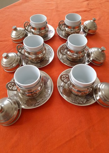 Güral Porselen fincan Seti(bakır)