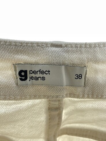 38 Beden beyaz Renk Vintage Love Jean / Kot %70 İndirimli.