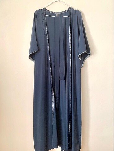 Lacivert kadın uzun kimono