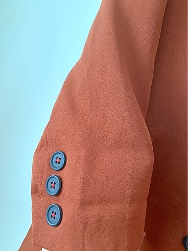 38 Beden çeşitli Renk Kiremit oversized uzun ceket