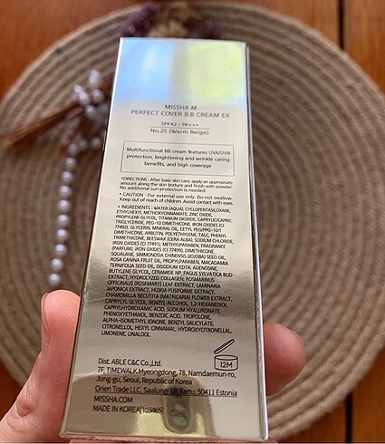 Beden Missha BB kapatıcı 20ml No:25