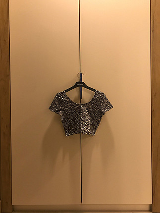 Çiçek Desenli Crop Top