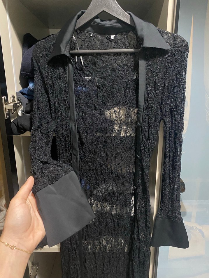 Siyah Uzun Gotik Kadın Elbisesi - Görsel 2