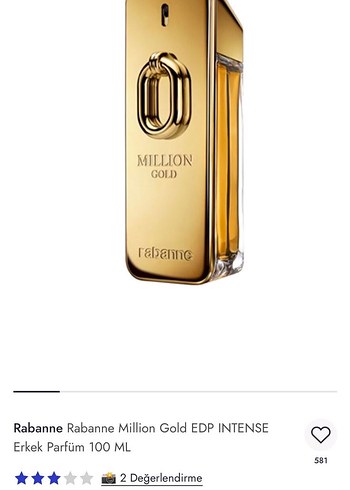 Rabanne 1 Million Gold Erkek Parfümü - Görsel 7